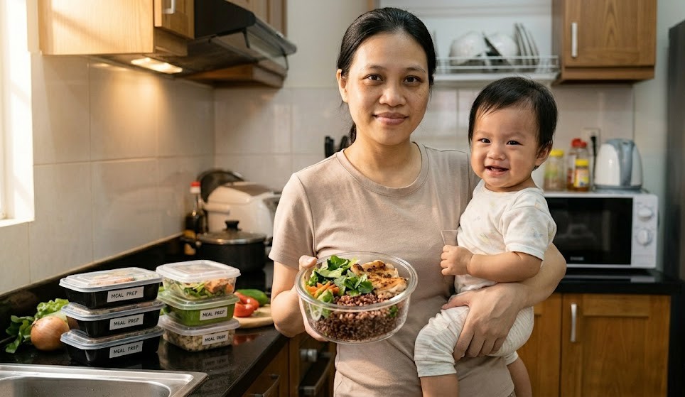 Ăn uống cho mẹ bỉm