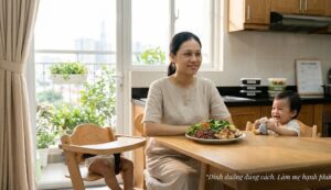 Ăn uống cho mẹ bỉm